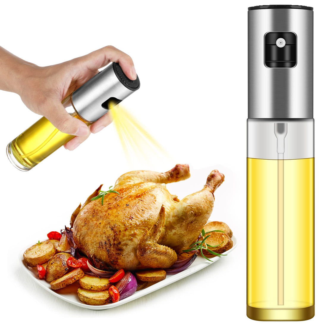 Portal Oil Sprayer for Cooking,Olive Oil Sprayer Mister,Used for Cooking, Baking, Portal, Making Salads