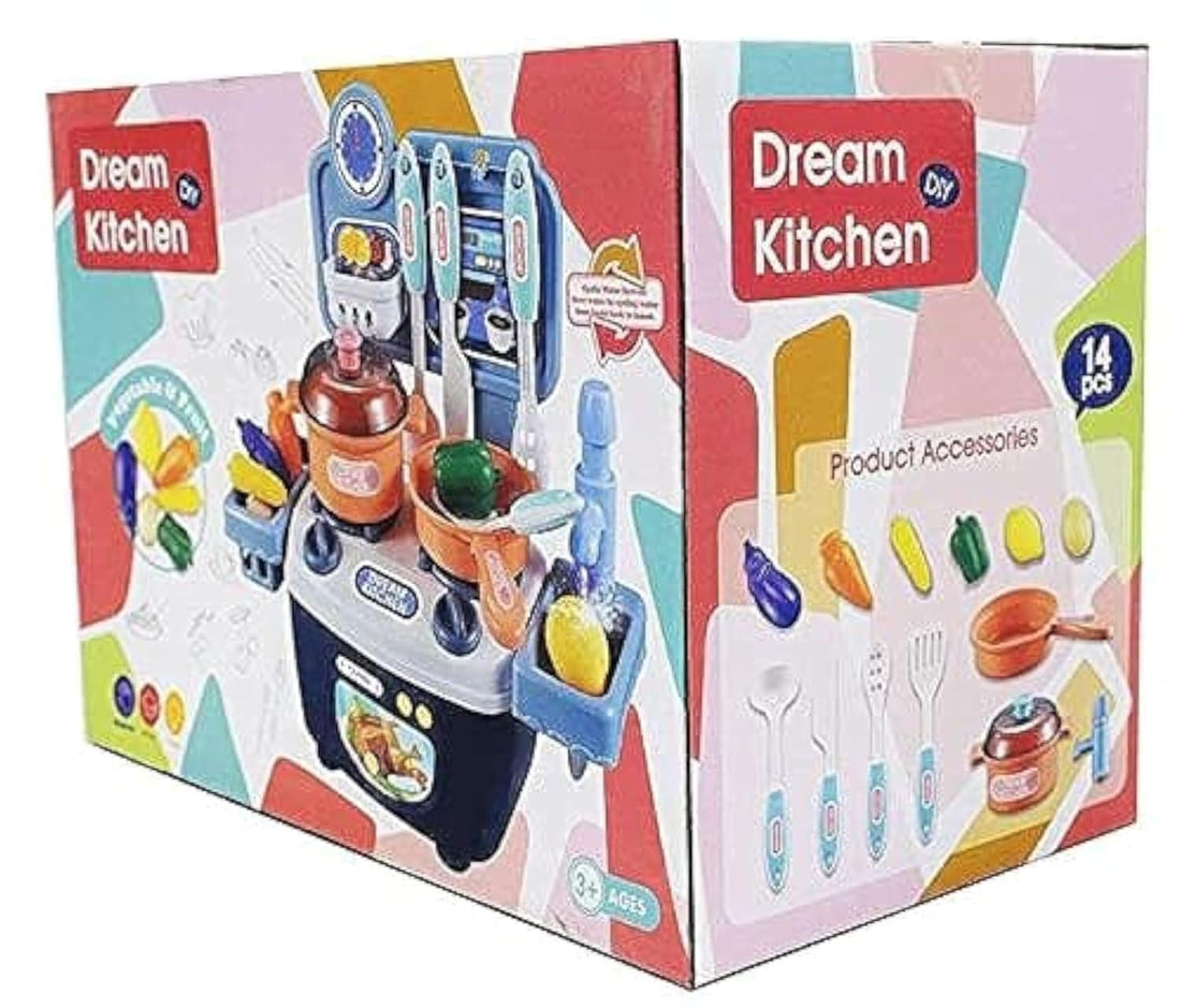 Girls Kitchen 14 pieces of Dream Kitchen