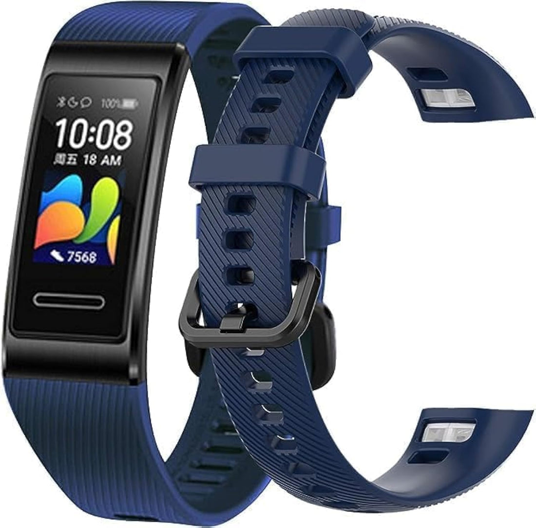 Next store Compatible with Huawei Honor Band 4 / Band 5 Smart Watch Band, Durable Strong Silicone Replacement Strap