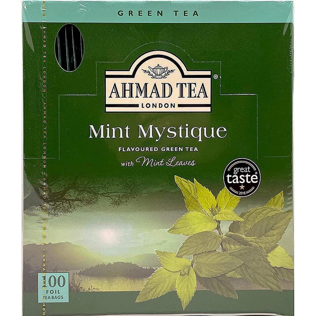 Ahmad Tea Green Tea With Mint 100 Teabags