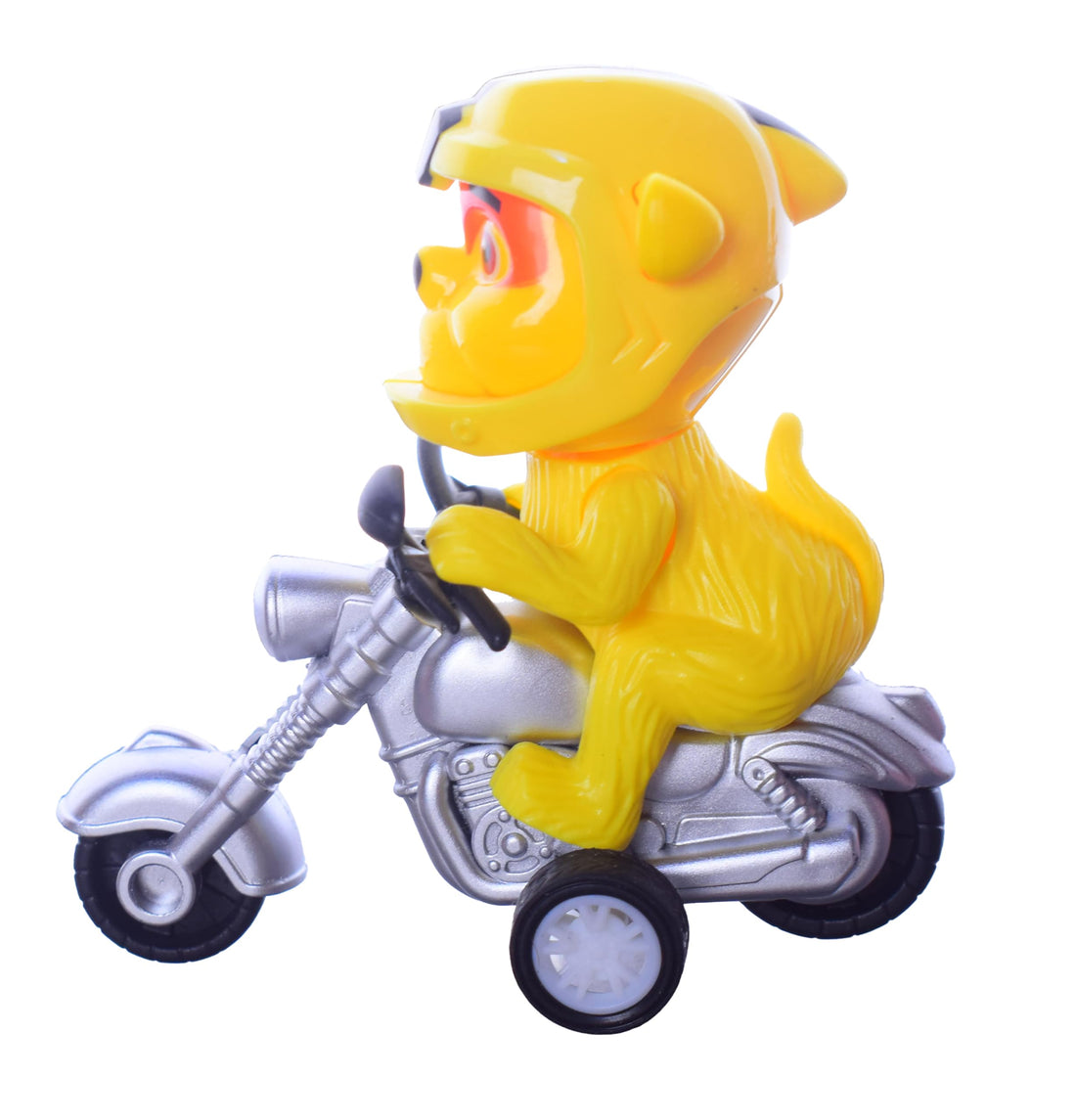 Dog Motorcycle Racing Toy For 3 Years And Above - Silver Yellow