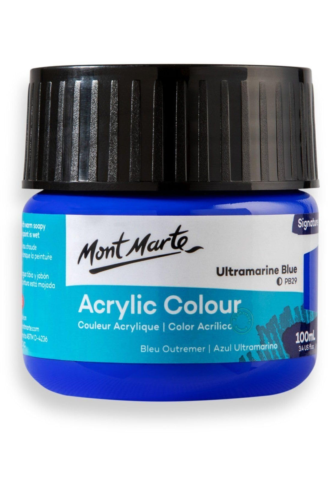 Monte Marte MSCH1019 Acrylic Colour Paint 100 ml, Ultramarine Blue