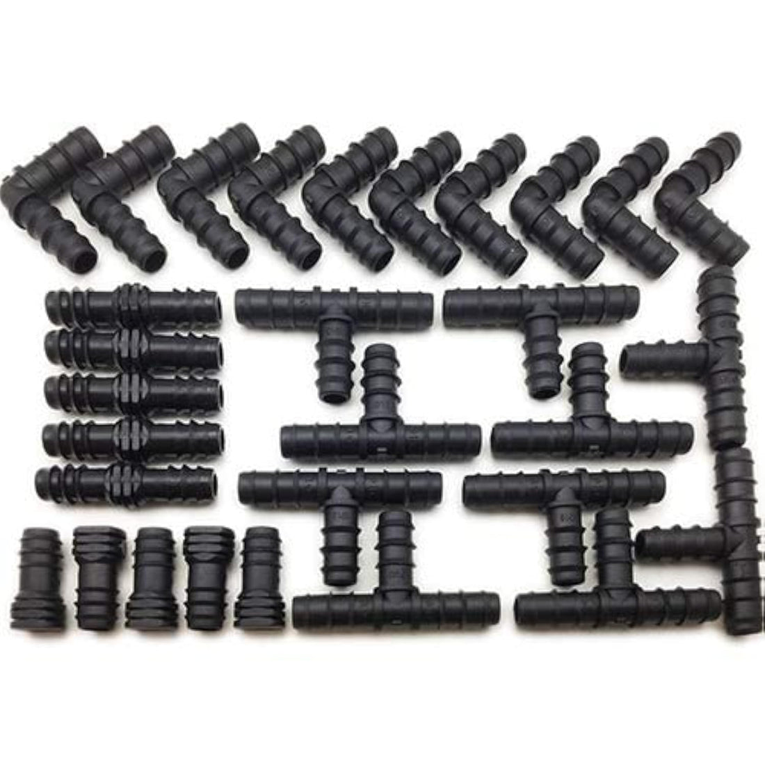30 Piece - 13mm (1/2 inch) Pipe/Hose Irrigation Connector Pack