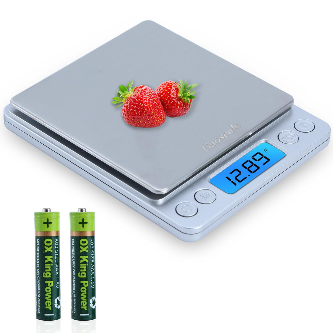 Digital Cooking Scale 3000g/0.1g - High Accuracy Kitchen Scale With Tare Function for Cooking, Baking - 9 Units, 2 Trays