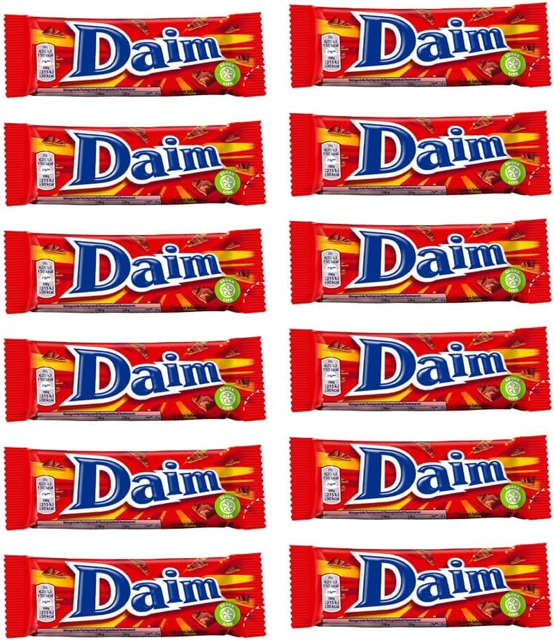 Irresistible Daim Chocolate Bar 28g PACK of 12 - Famous Chocolate Bar from Sweden | For any Occasion - Easter, Birthday Gift! Sold by Swiss+
