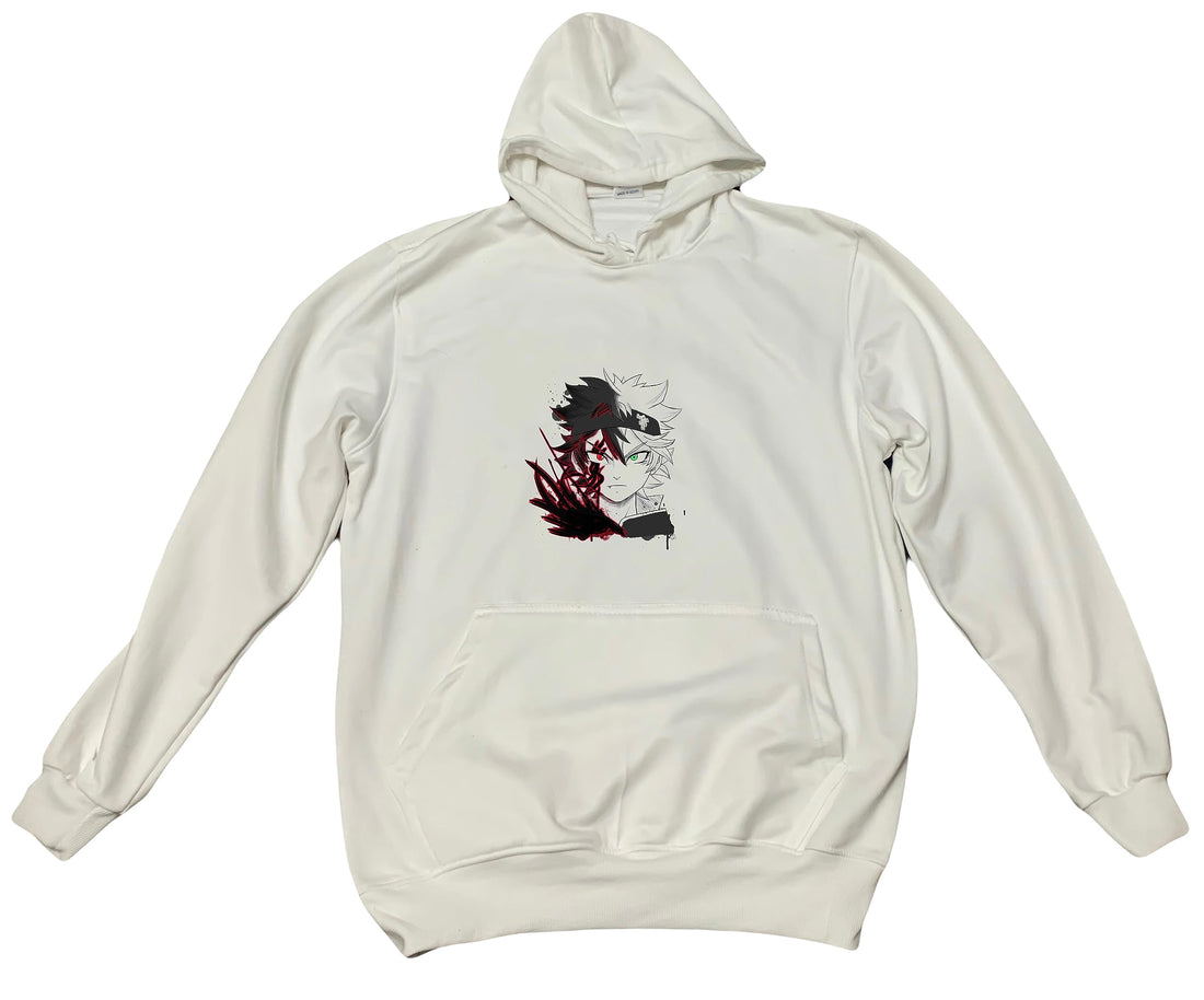 japanese anime Asta clover Lily Aquaria Neige black Hoodie 7 (XXL)