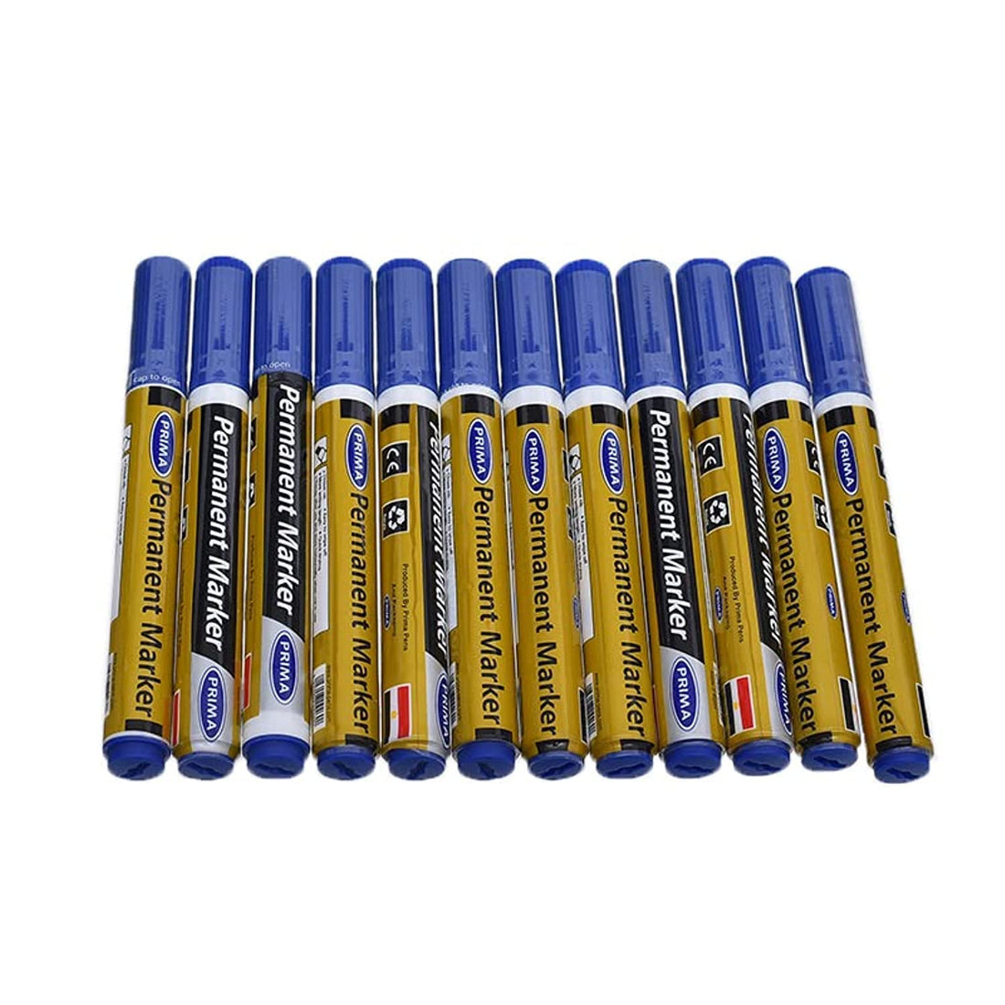 Prima permanent marker set of 12 pcs. water based ink - blue