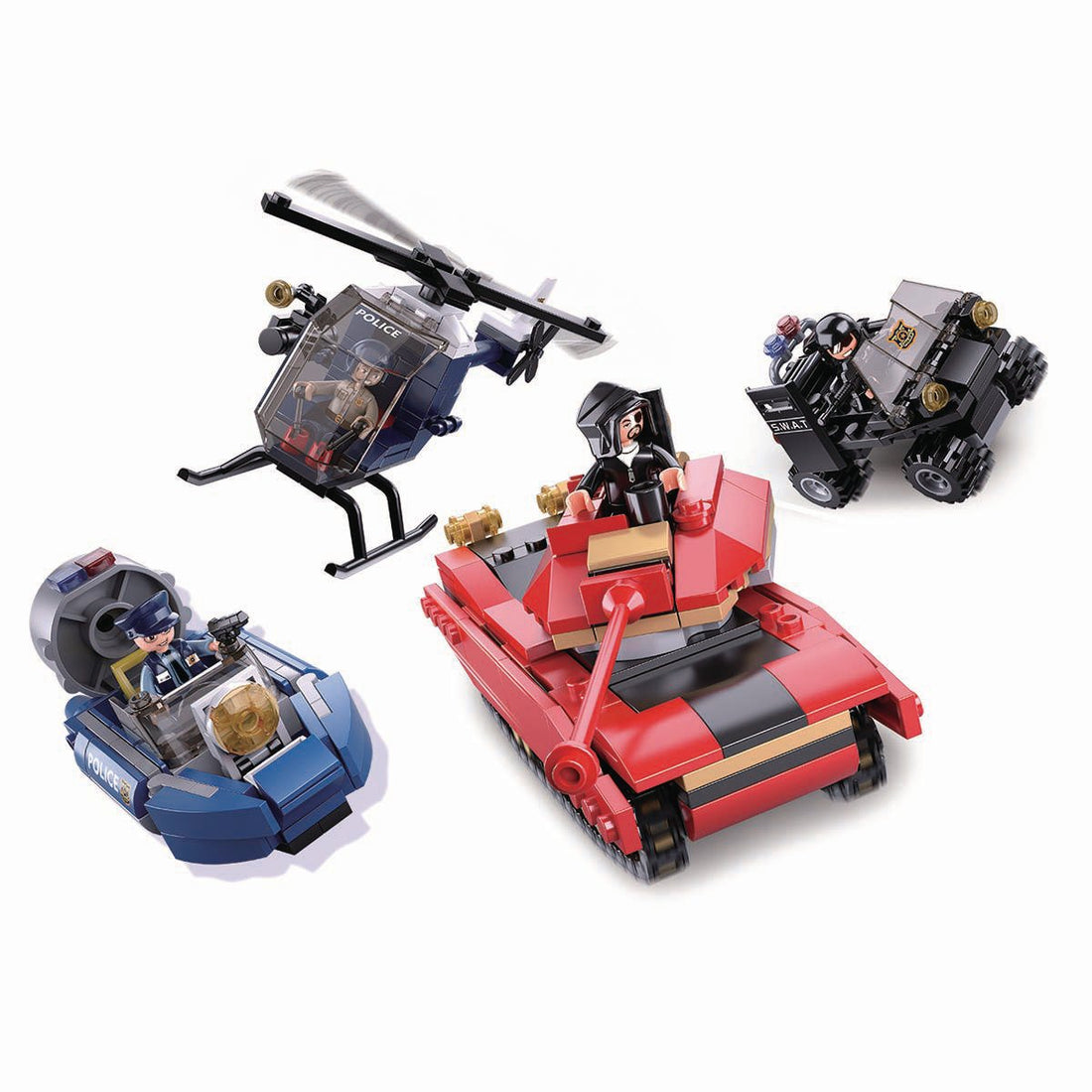 SLUBAN POLICE II-CITY POLICE boy toys, girl toys, birthday gift, Christmas gift, growth, fun, for kids.