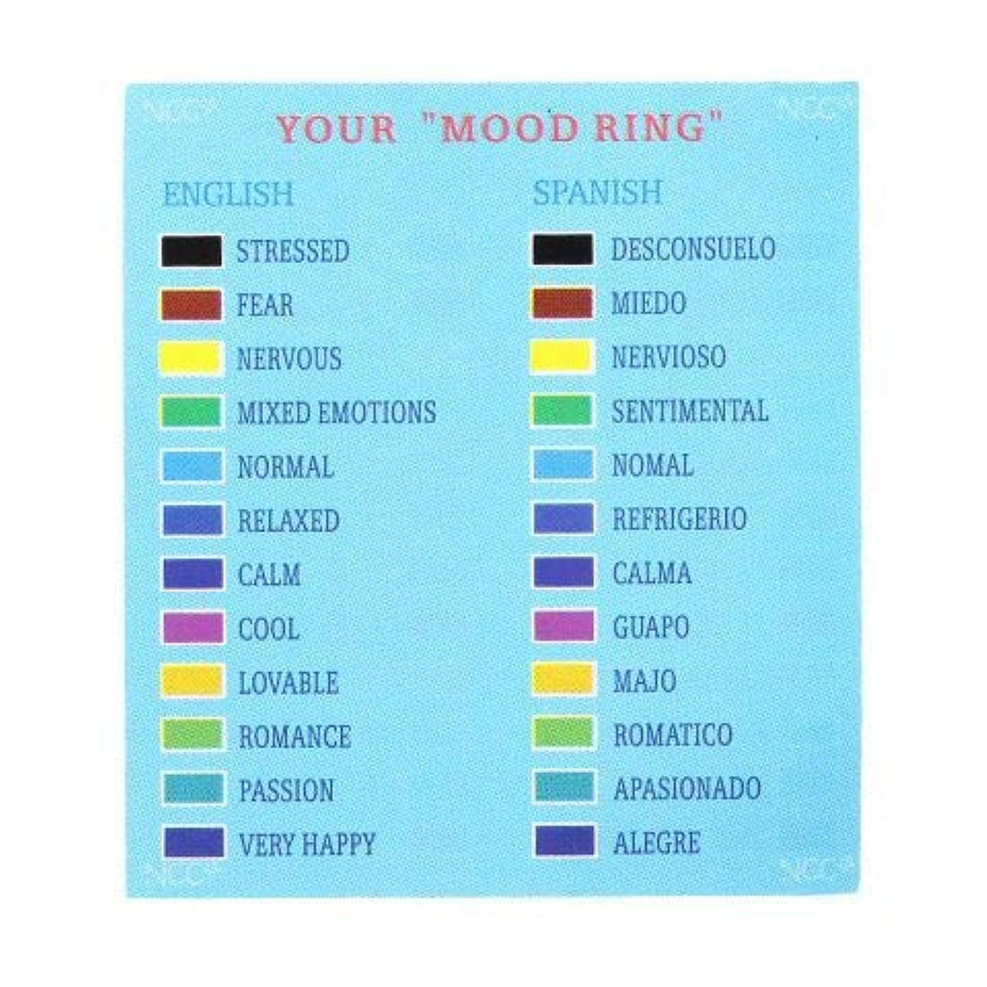 Fashion Mood Ring - Changing Colors Ring