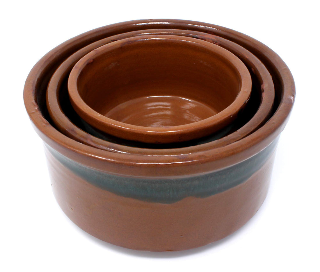 Generic Pottery 19033 Cookware Set, Brown, 4192 grams, Non-Stick, COOKING POT, Assorted Pack, Ceramic Coating, True Stovetop, Cooking Pot Set, Variety of Pots and Pans