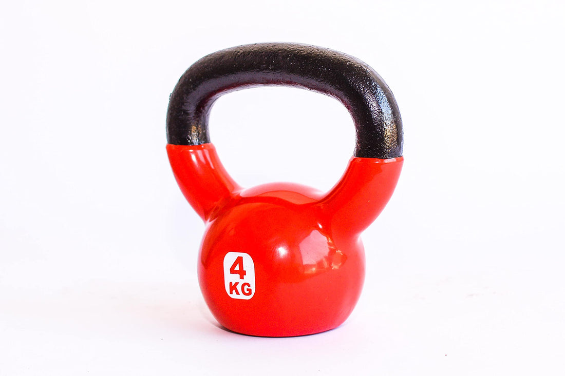 Kettlebell 4kg red with black grip