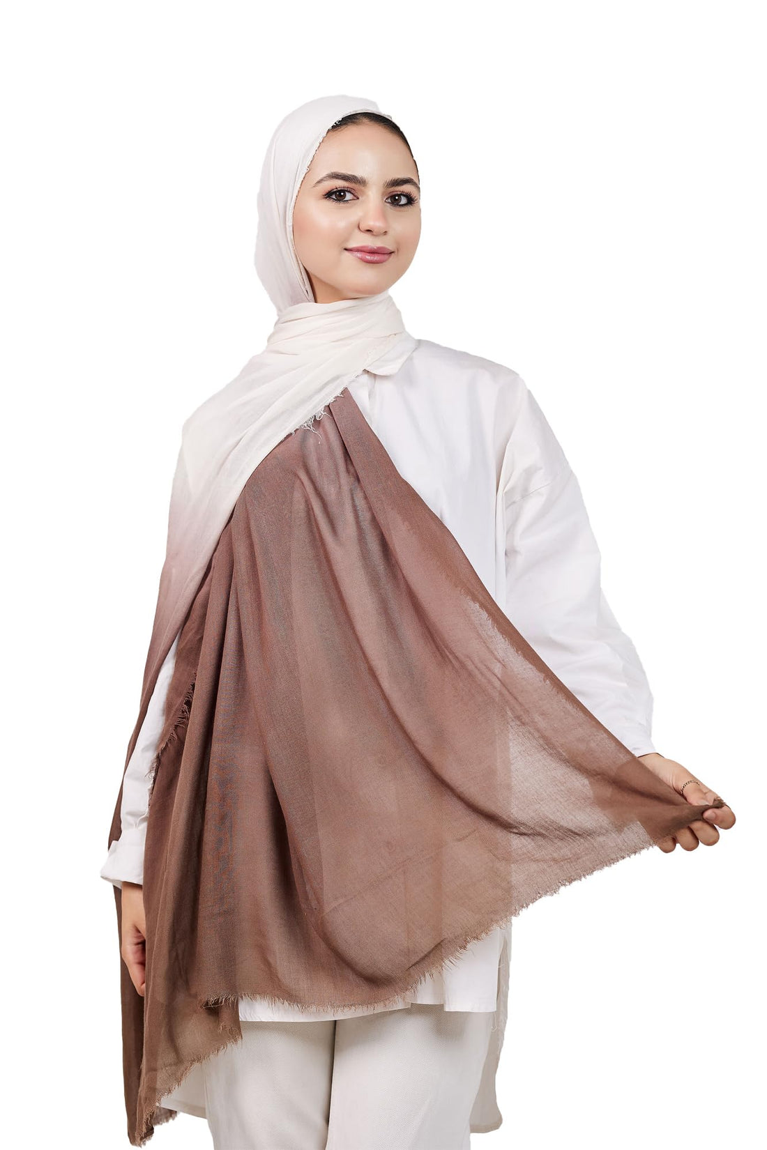 Signature Timeless Luxury Ultra Soft Breathable Pure Cotton Gradient Veil With Elegant Smooth Finish Navy Blue 80x200cm
