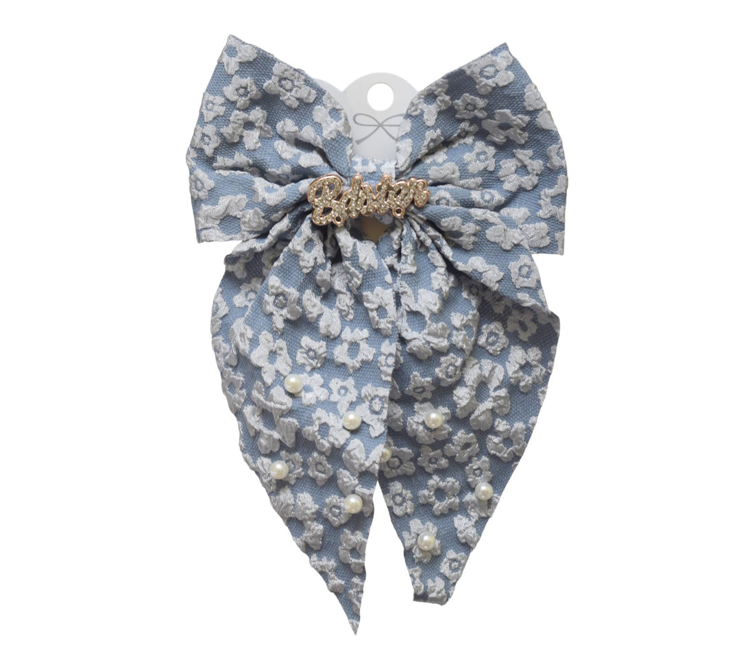 Daphne Girls' Bow Hair Clip - Blue