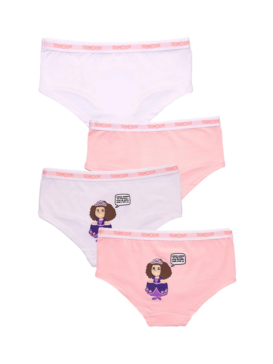 Super Lila Cotton Elastic Waist Panty, 4 Pieces
