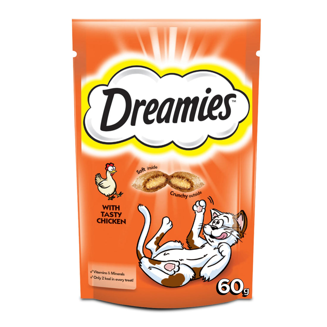 Dreamies Chicken Flavor Pet Food 60Gm