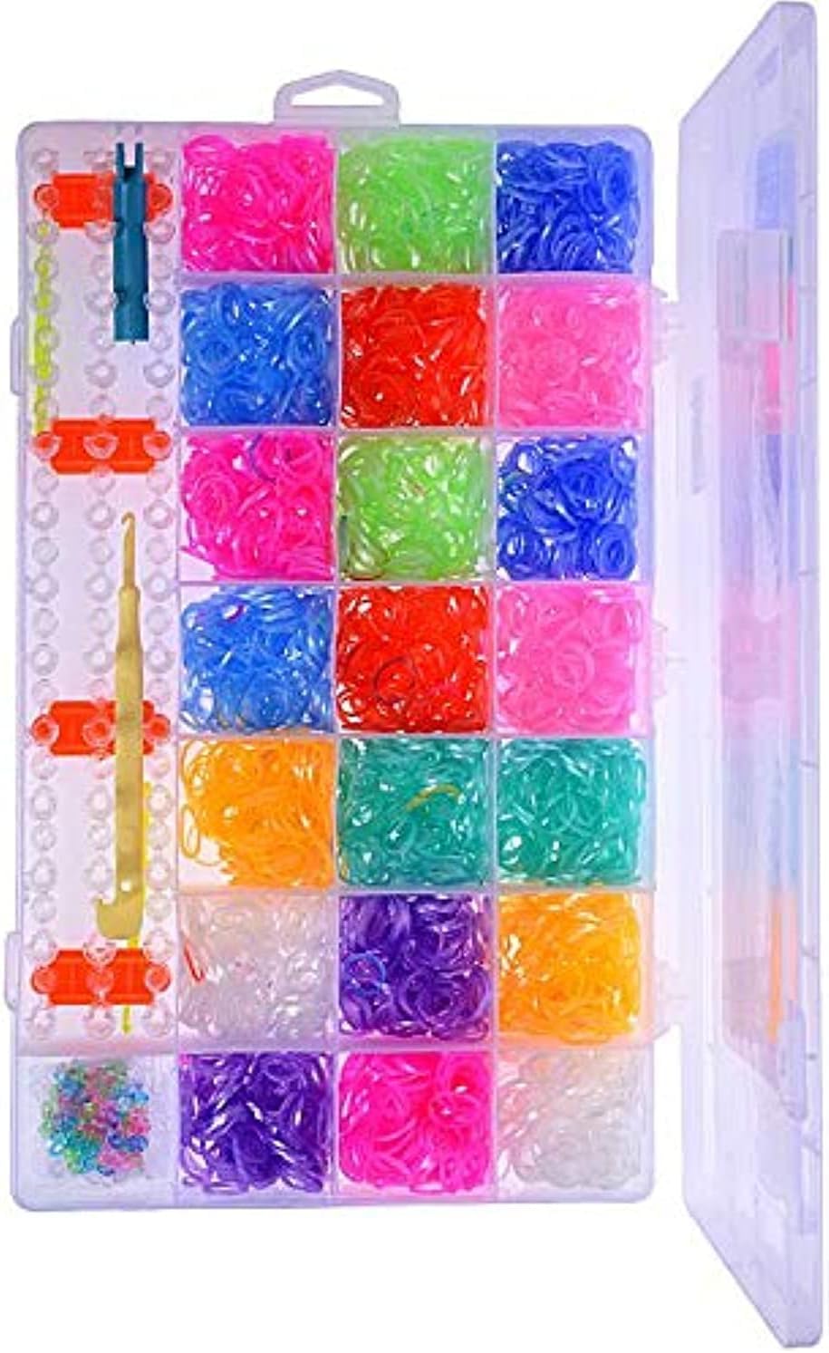 Next store Mini Elastic Band Set Elegant Box with Extra Tools, Looms and Makers, All Colors