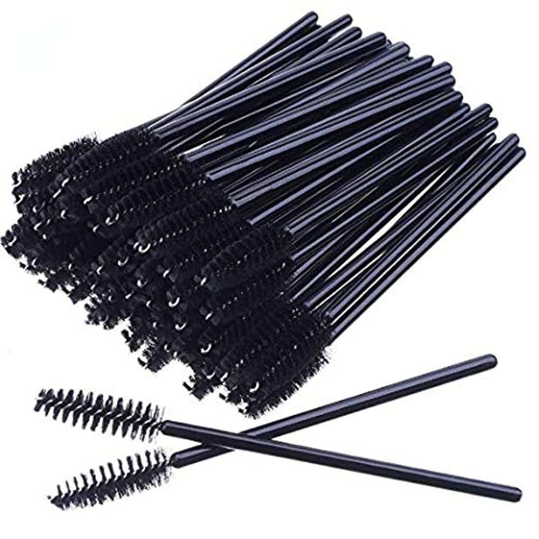 ShowTop 50 Disposable Mascara Eyelash Wands Brush for Eyelash Extension Eyebrow and Makeup