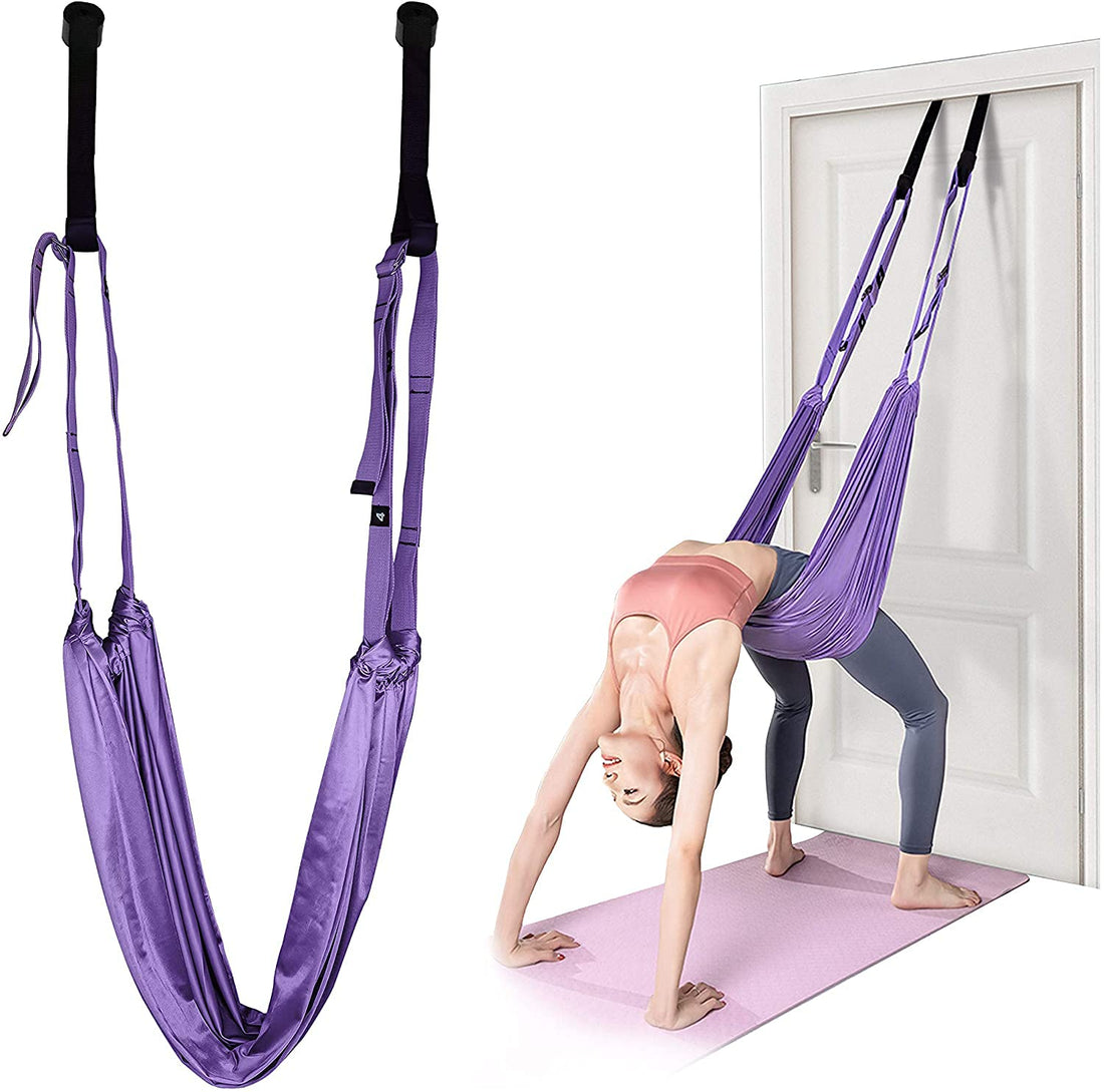 Yoga Band Yoga Fitness Band,ShowTop Waist Back Leg Stretch Strap,Leg Stretching Assist Trainer,Adjustable Leg Stretching Strap Yoga Swing for Aerial Yoga Ballet Cheer Gymnastics Taekwondo Dancers