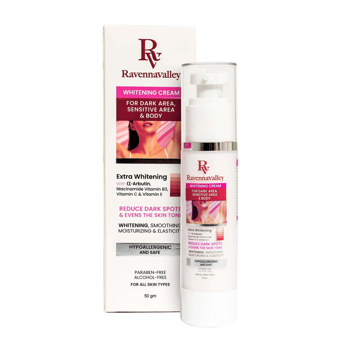 Ravenna Valley WHITENING CREAM FOR DARK AREAS 50g