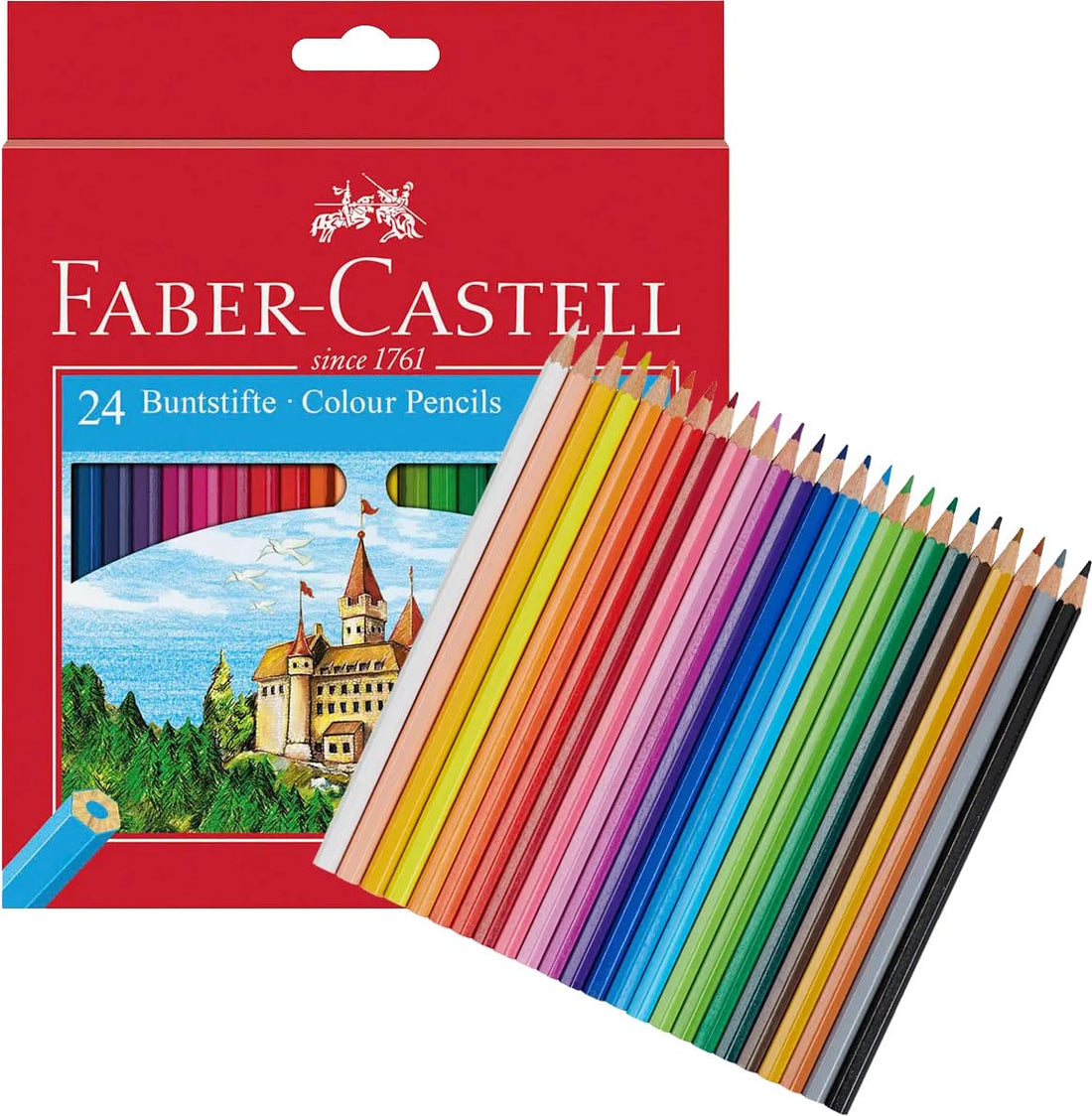 Faber castell buntstifte colour pencils Set Of 24 Colours - Multi Color