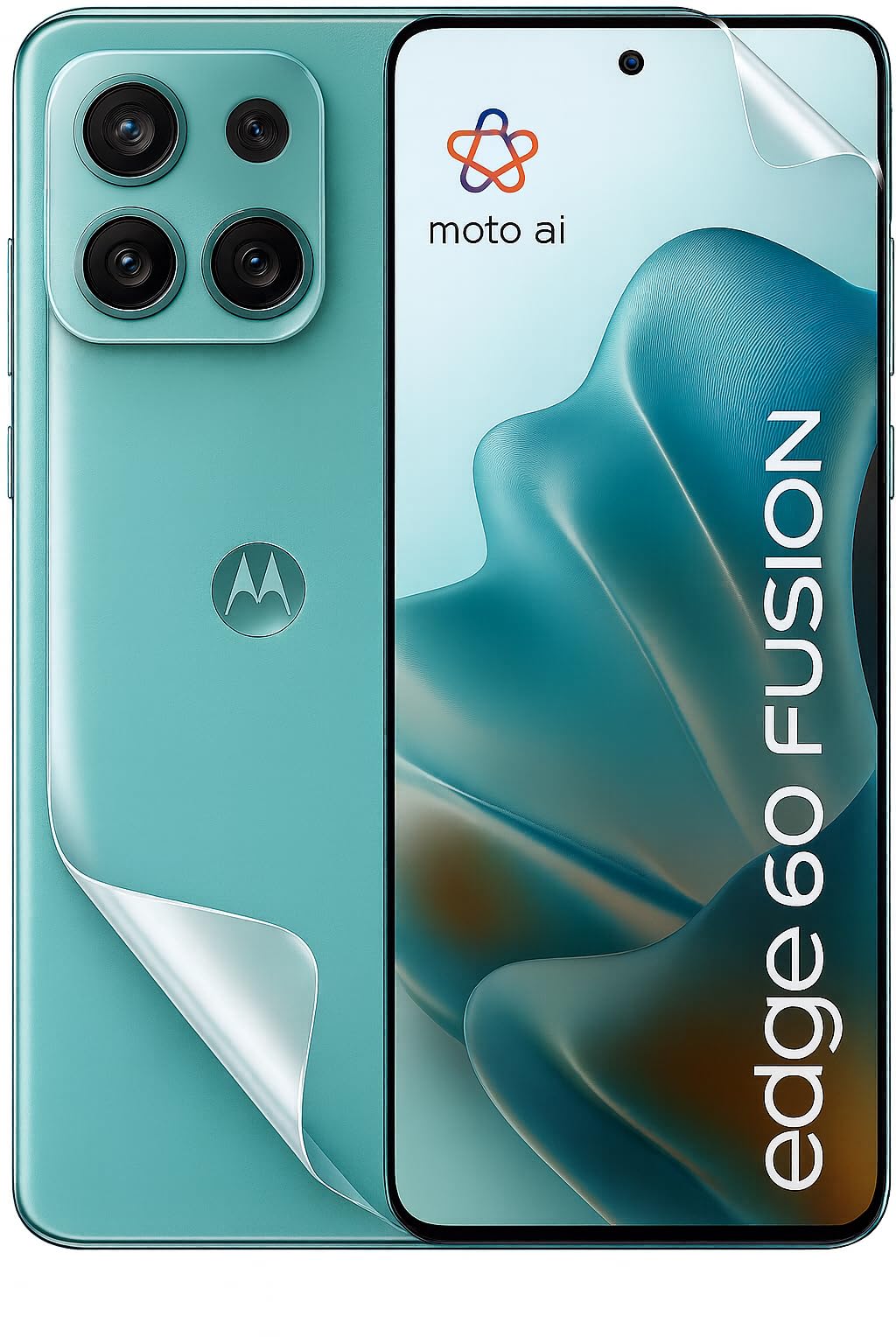 ARROWS Flexible Screen Protector for Motorola Edge 60 Fusion, Front and Back Coverage, Ultra-Thin, Anti-Scratch (Not A Glass) (Pack Of 1 each)