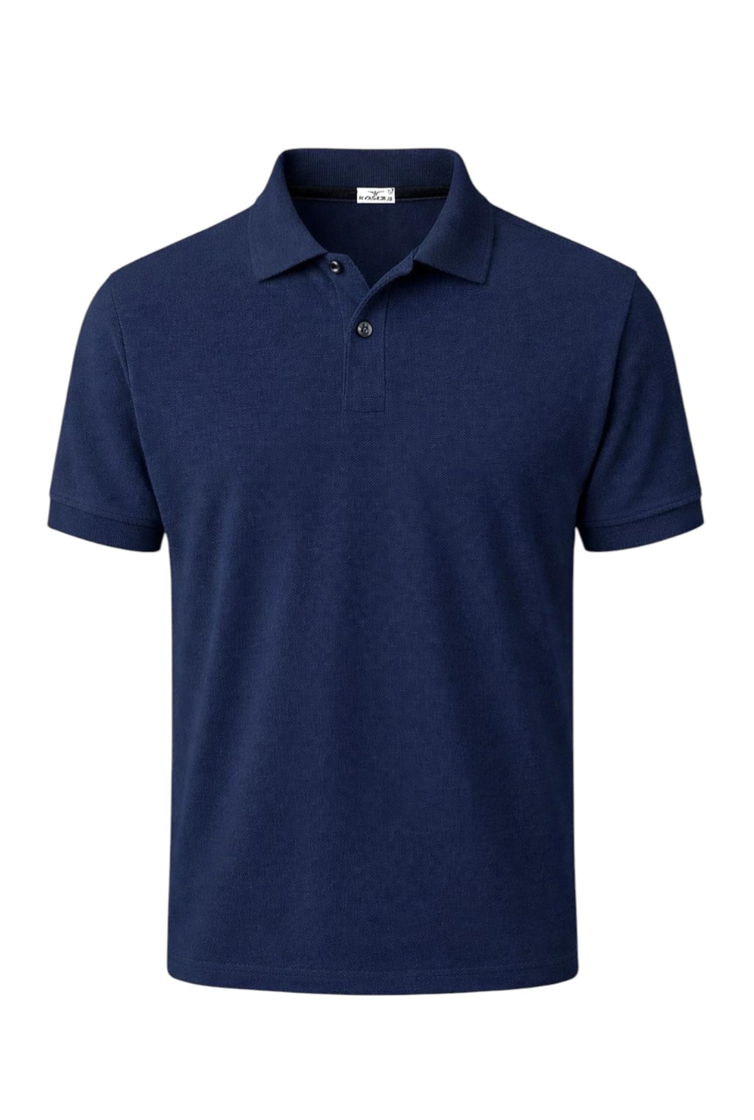 Romba Men's Summer Button Down Collar Polo Shirt – Cotton Blend Fabric (50% Cotton, 30% Polyester, 20% Elasticity) Soft and Comfortable – Casual and Athletic Fit for Outdoor Work