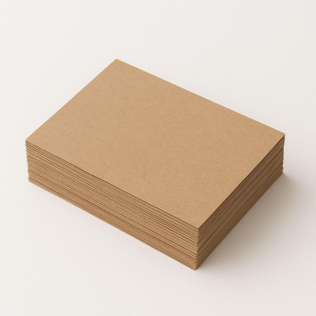 ECO Recycled Natural Brown Kraft Card - A6 Size - 105x148mm - 280gsm Single Sided - 25 Sheets - Sustainable Recycled Material for Craft, Printing, Invitations, Stationery - Fits C6 Envelope