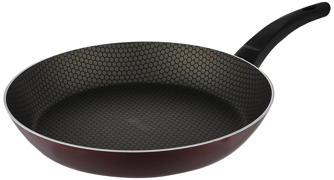 Trueval fry pan dark red size 32 cm tfp32