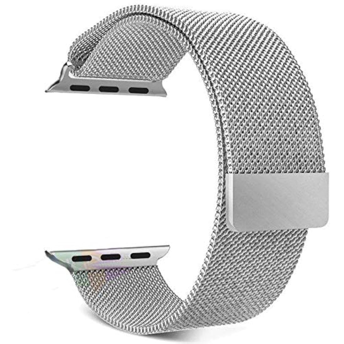 Magnetic Milanese Loop Stainless Steel Metal Strap Watch Bands For Apple Watch 42MM Silvery