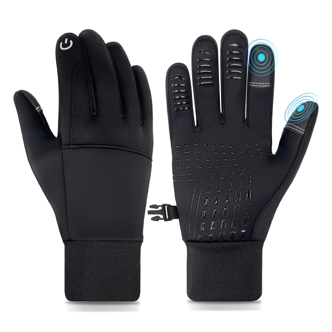 Winter Sports Gloves for Men Women Thermal Fleece Windproof Waterproof Touch Screen Gloves for Cycling Hiking Outdoor Sports