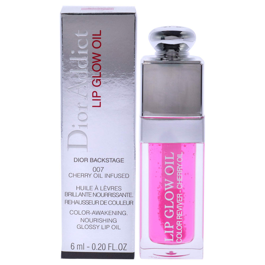 Christian Dior Dior Addict Lip Glow Oil - 007 Raspberry Women Lip Oil 0.2 oz