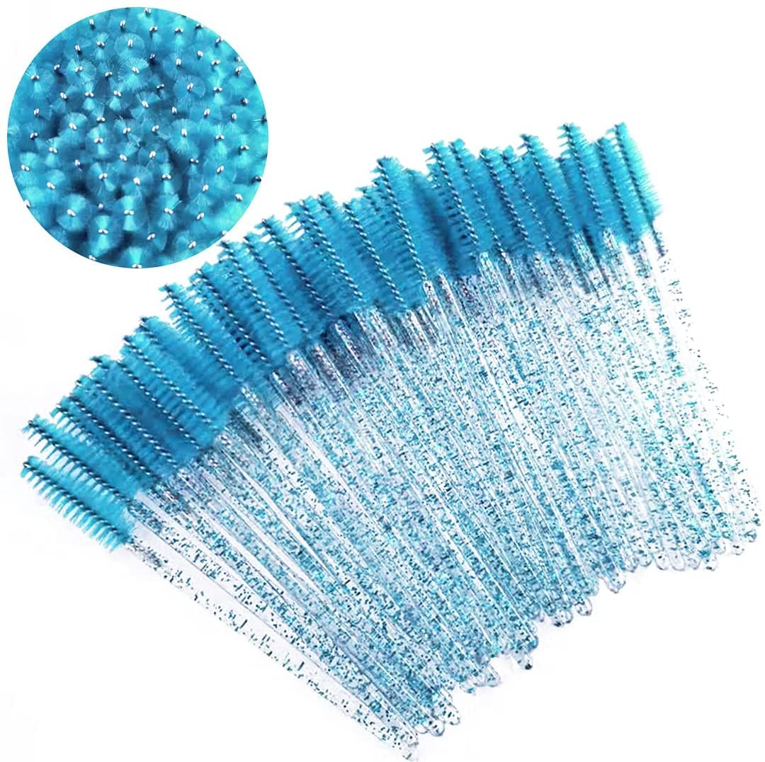 ZHIYE 50 pcs Eyelash Mascara Brushes, Wands Applicator Eyebrow Brush Makeup Kit, Eyebrow Castor Oil Brush Makeup Tool