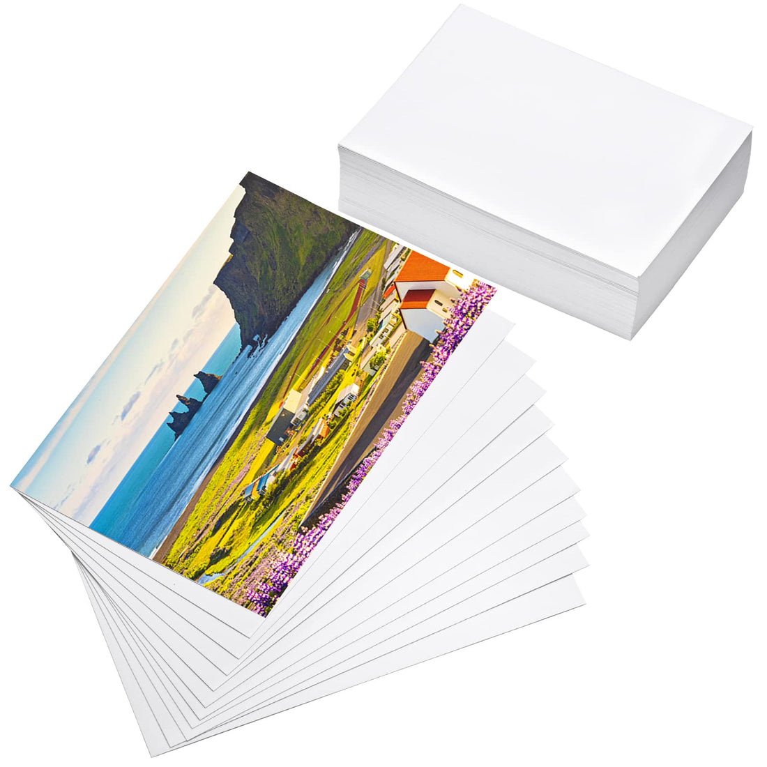 200 Sheets Photo Paper Glossy, 4 * 6 Inch Photo Paper for Printer Picture, Inkjet Printing Photo Paper 180 gsm, Suitable for Flyers, Calendars and 1st Birthday Photo Banner
