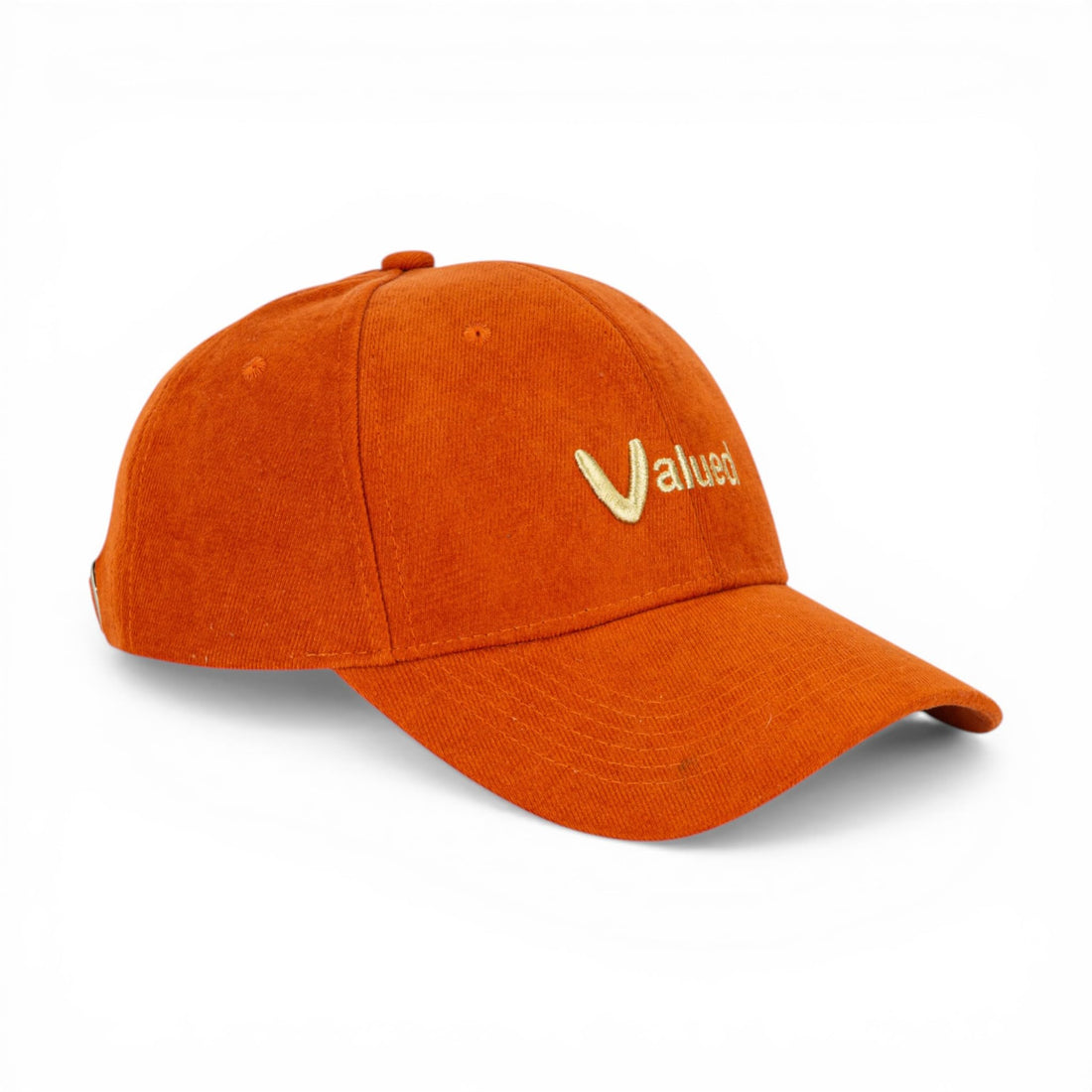 BABA CAP Premium Cotton "Valued" Embroidered Baseball Cap - Inspirational Minimalist Dad Hat - Adjustable Casual Sun Cap for Men & Women - Available in Mustard, Grey & Orange