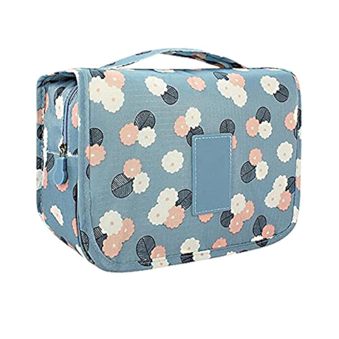 Hanging Travel Toiletry Bag Portable Cosmetic Bags Waterproof Makeup Pouch Large Multi-function Cosmetics Toiletries Organizer Bag for Women and Girls, Blue,