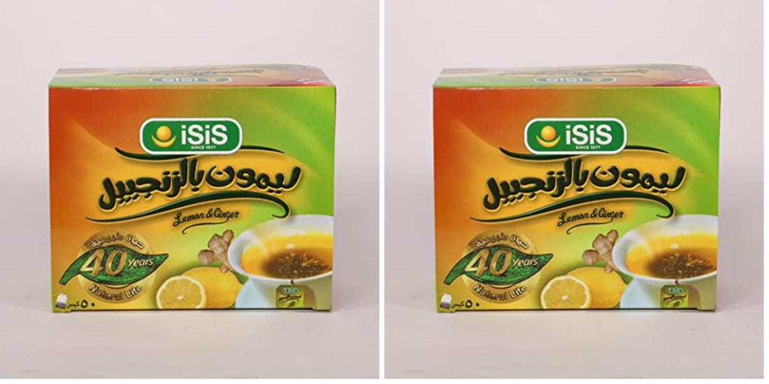 Isis Lemon Ginger 50 Bags (Pack of 2)