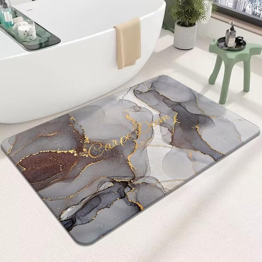 LESTER Bathroom Mat Anti Slip,Water Absorpation 50x80cm