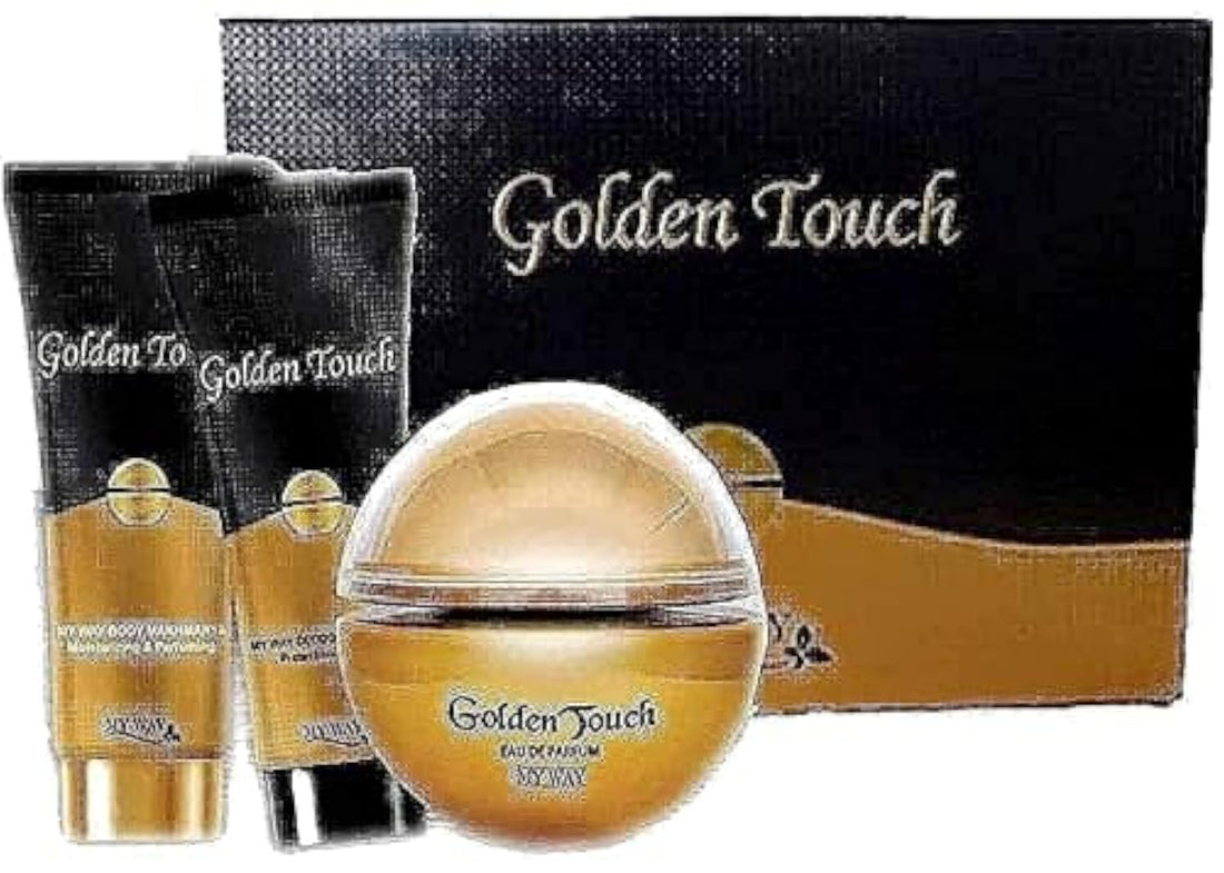 my way golden touch set of eau de parfum 40 ml & deodorant cream 40 gm & body makhmarya 40 gm