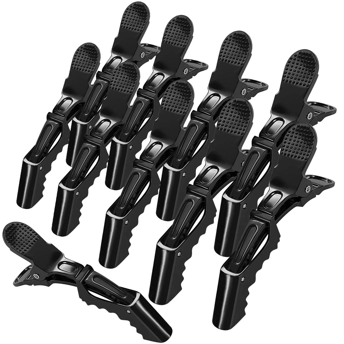 Hair Styling Clips Sectioning Alligator hair clips Duckbill Clips, Non-Slip Hairdresser dedicated Partition Hairgrips For Thick Hair Large Hairpin (Random color) 6pcs