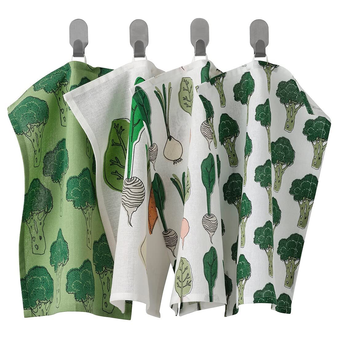 Digital Shoppy TORVFLY Tea Towel, Patterned/Green, 30x40 cm