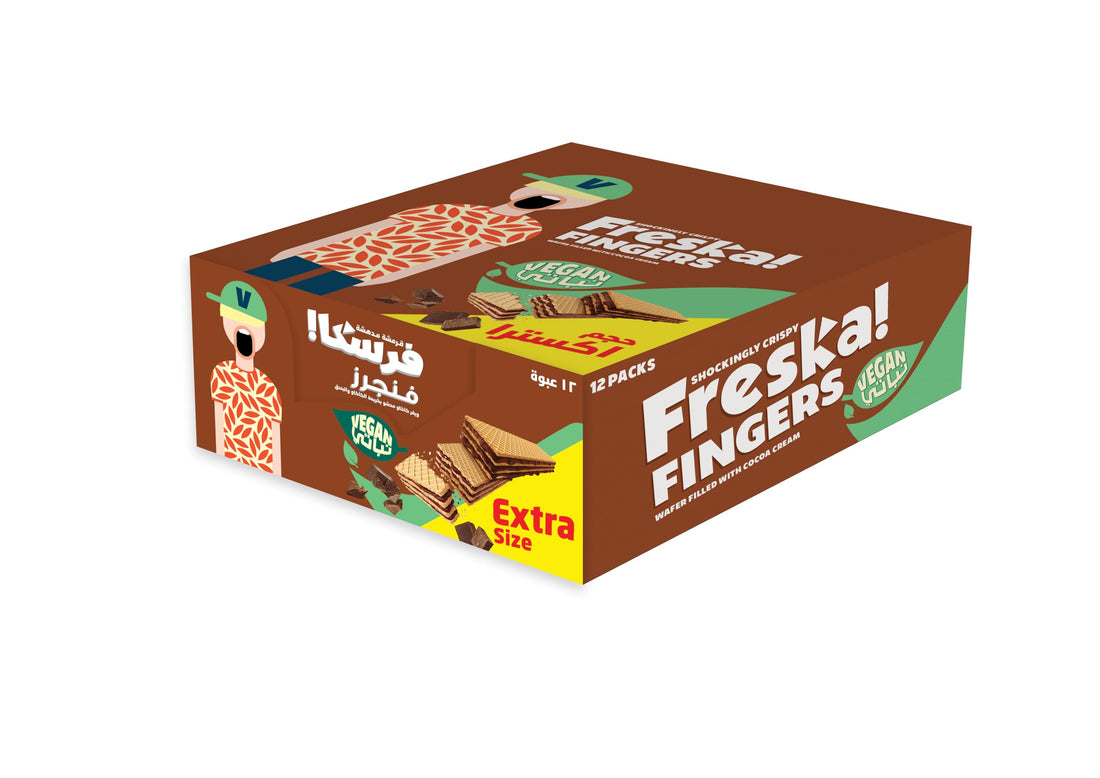 Freska Vegan Chocolate Finger Biscuits - 12 Pieces