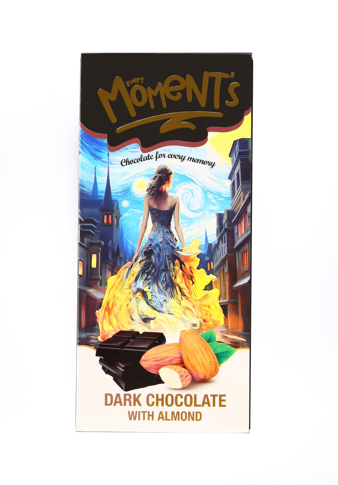 Every Moment's Dark Chocolate with Almond 80 g