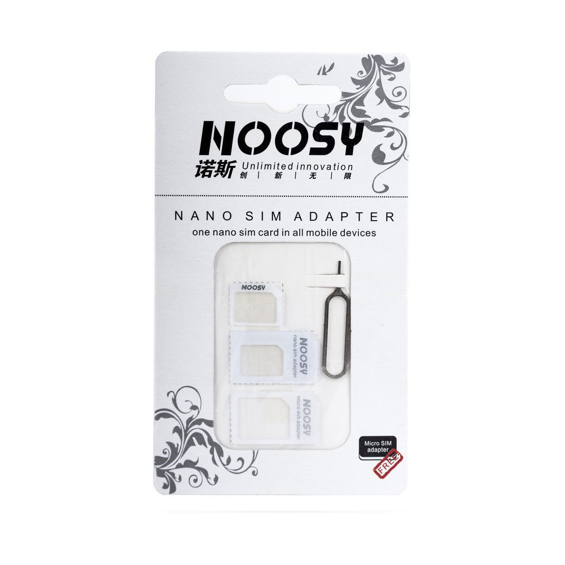 4in1 Adapter and Sim Pin Nano-Sim Kit, 3 Piece
