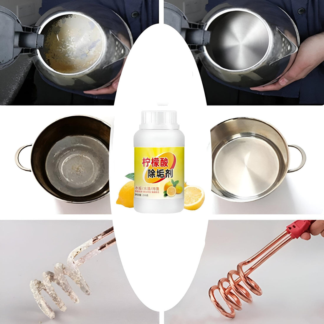 Generic For Citric Acid Limescale Removal - Unleash the cleaning power of citric acid with this all-purpose descaling agent; 100g solution for a cleaner, fresher home environment.