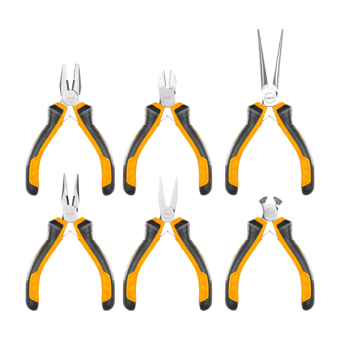 Ingco 6pcs mini plier set, jewelry pliers tools kit beading pliers set hmps06115