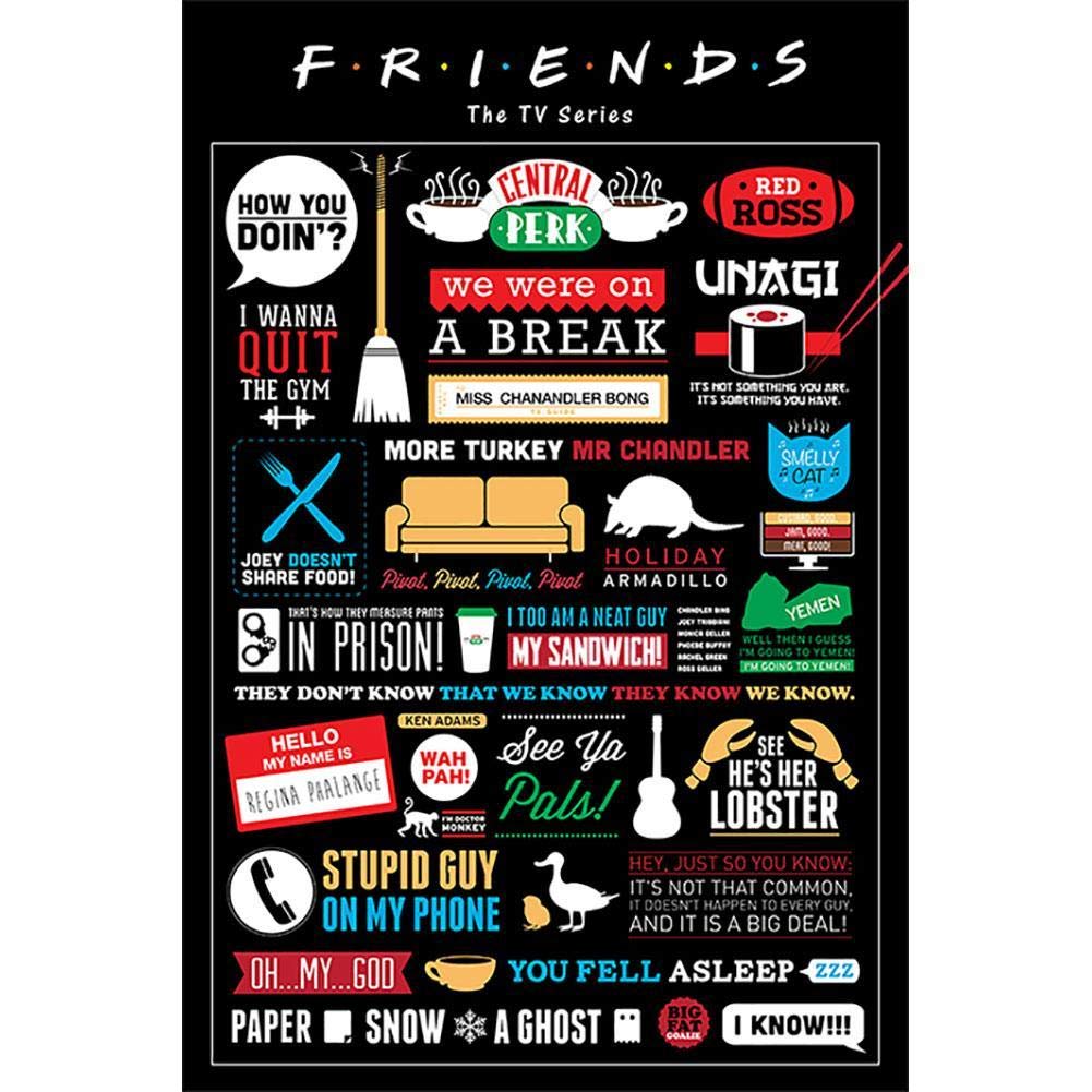 Pyramid Posters Friends Infographic Maxi Poster