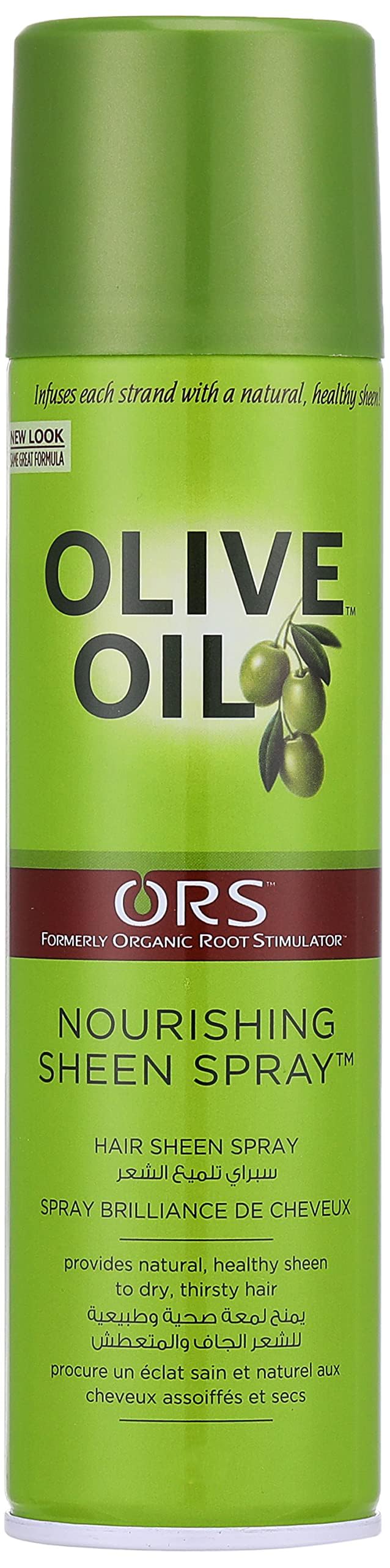 ORS Olive Oil Nourishing Hair Sheen Spray (250mL) | Provides Natural, Healthy Sheen to Dry and Thirsty Hair | For Smooth, Shiny and Frizz Free Hair