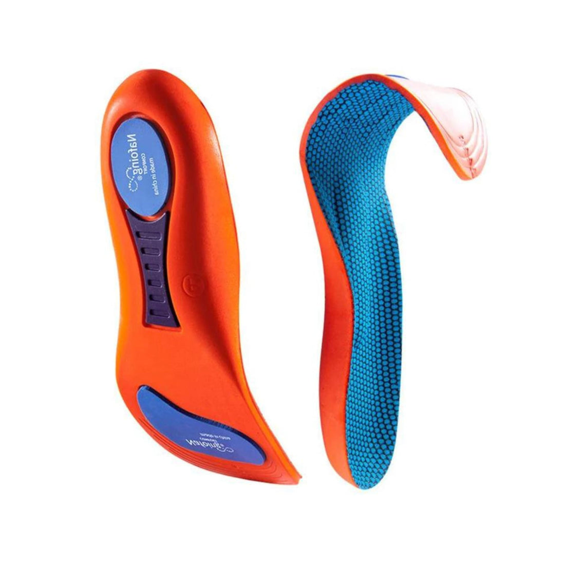 Orthopedic Insoles Anti Odor Comfort Tennis Shoes Impact Absorption Insoles Foot Pain Heels Ideal For Men And Women Running Flat Feet (28cm)
