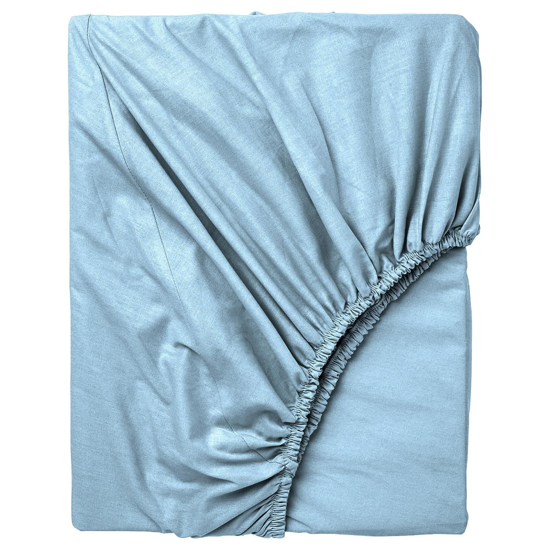 Hotel Collection Bedsheet Set, White, Polycotton, 3 Pieces (Baby blue, King 180x200, Fitted bedsheet)