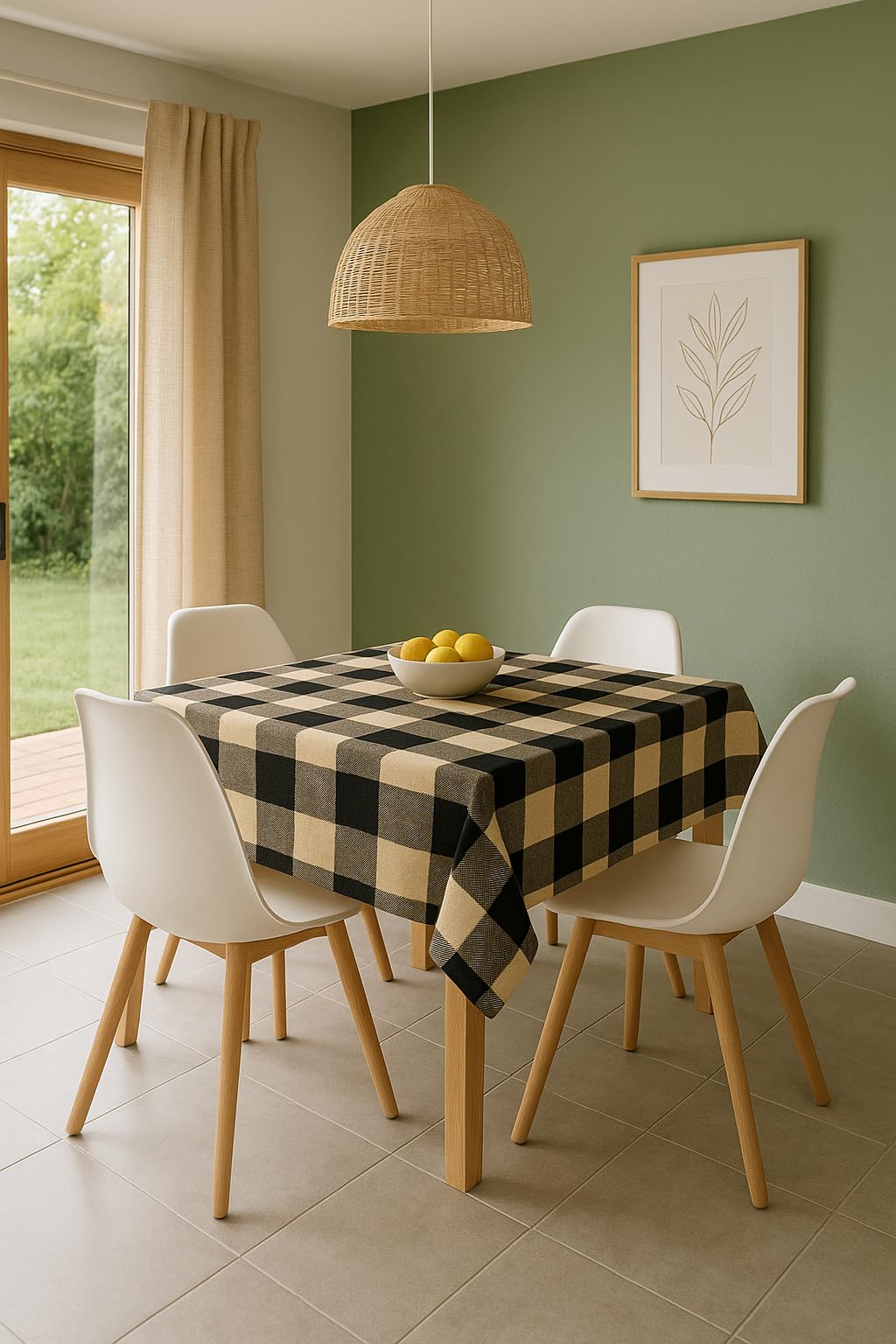 Moan - Laserfoamex Premium Quality Tablecloth – Modern & Classic Elegant Design – Stain Resistant & Easy to Clean – Perfect for Summers, Trips, Kitchen & Gifts – Lasting Colors (tru1008, 70x140cm)